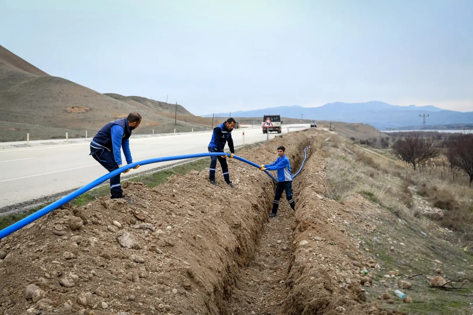 Boyaca–Cendere’de 2 Bin 700 Metrelik İçme Suyu Hattı Yenilendi